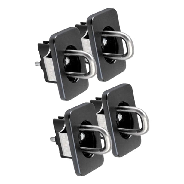 Anclajes de , Retráctil, , Clásico, Duradero, 1000 , Anclas de Pared Lateral para Caja de Camión, Se la la adaptaciónción a Accesorios de Coche 1 Negro DYNWAVEMX Amarre Anclas