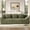 Green, variant on 3-Seater Cloud Couch for Living Room, Oversized Corduroy Floor Sofa with Memory Foam & 3 Pillows, Compressed Boneless Couch