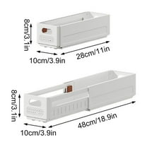 Miogawg Foldable Storage Bins, Plastic Retractable Boxes For Organizing, Adjustable Drawer Organizers, Separators Dividers For Bedroom Kitchen Utensils Tools Closet