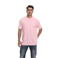 thumbnail image 4 of Zfeel Short Sleeve Crewneck T-Shirt, Men's 100% Cotton Super-Soft Blank Tee, Light Pink, M, 4 of 6