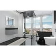 thumbnail image 5 of Amazon 30" Gray Wood Floating Vanity with Black Top and Chrome Trim, 5 of 10