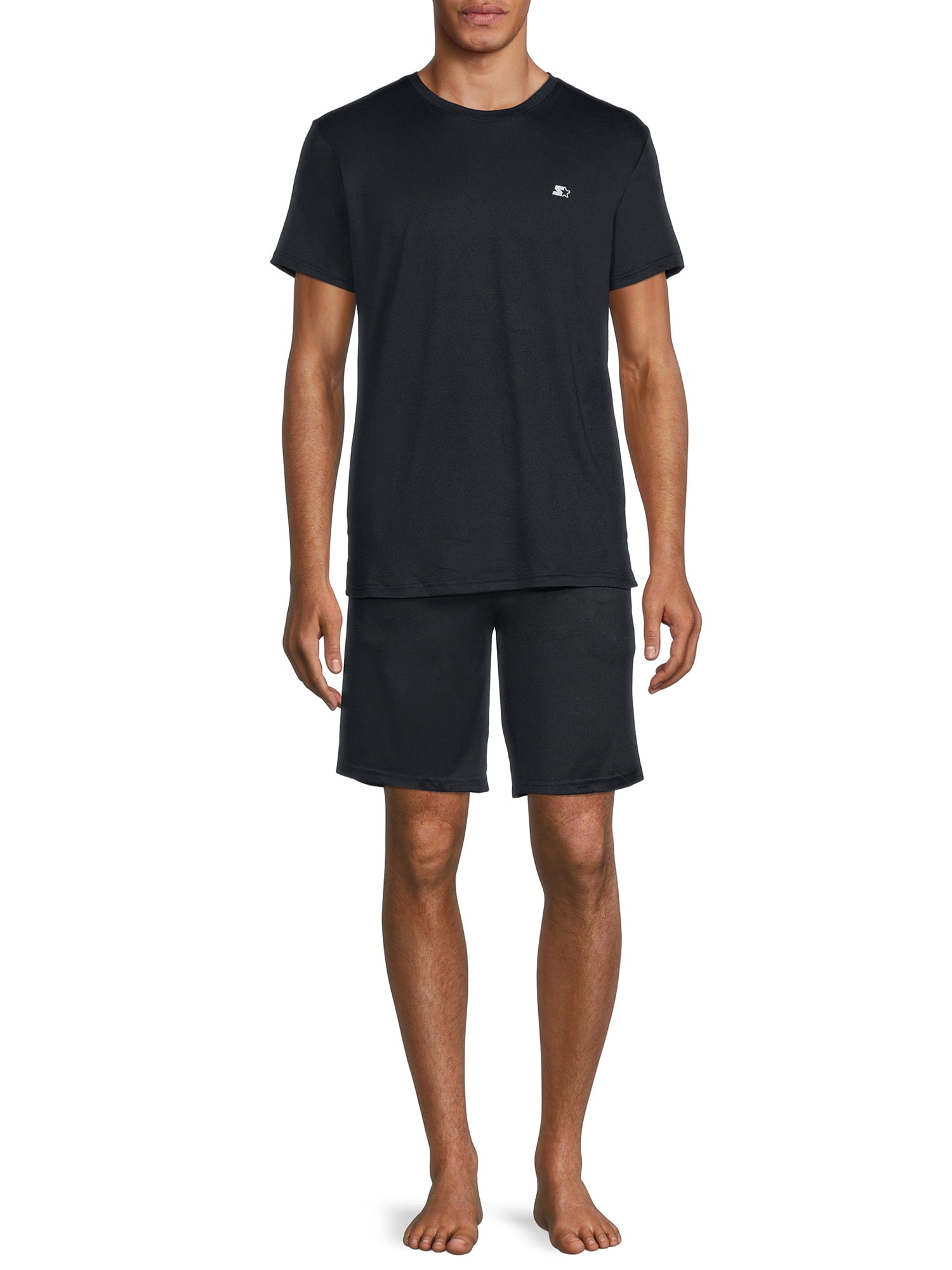 Starter Men’s Super Soft Lounge Colorblocked Tee and Shorts Set, 2Piece