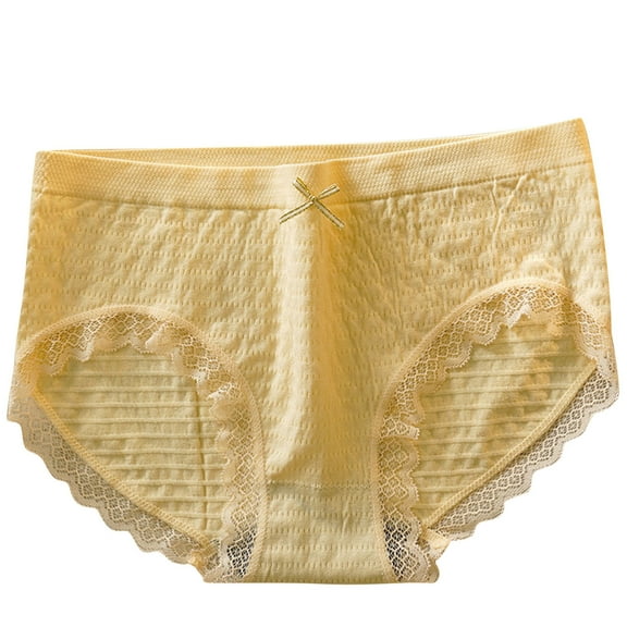 Panties for Women Tbopshirt Brief Underwear,Seamless Panties Bubble High Elastic Seamless Cotton With Breathable Mid-Waist and Hip Lift Bow Briefs,Cheeky Panties,Gifts,