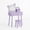 Purple, variant on FunsLane Kids Vanity Table Set with LED Bear-Shaped Mirror – Wooden Princess Makeup Desk – Storage Drawers & Stool – Pretend Play Dressing Table for Girls’ Bedroom – Color: Pink
