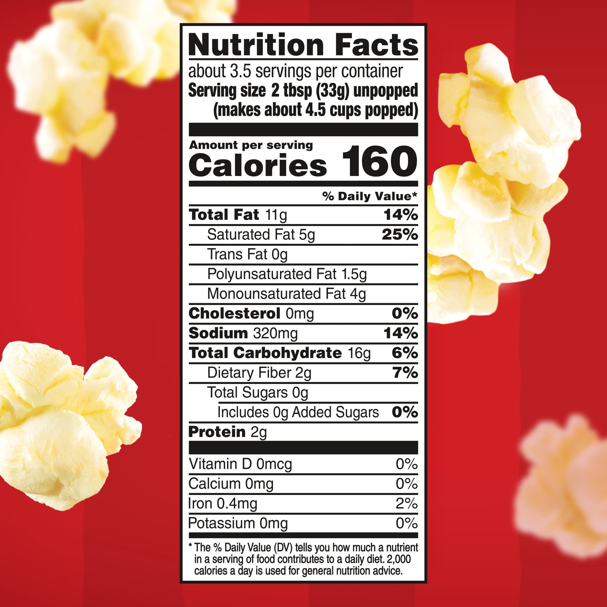 Orville Redenbacher's Movie Theater Butter Popcorn Tub, 3.9 oz.