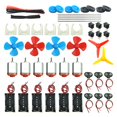 thumbnail image 1 of Kit de motores de corriente continua EUDAX, juego de 6 minimotores eléctricos para pasatiempos, 3 V-12 V, 1 of 8