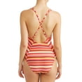thumbnail image 3 of No Boundaries Juniors Sunbaked Stripe One Piece Swimsuit, 3 of 4