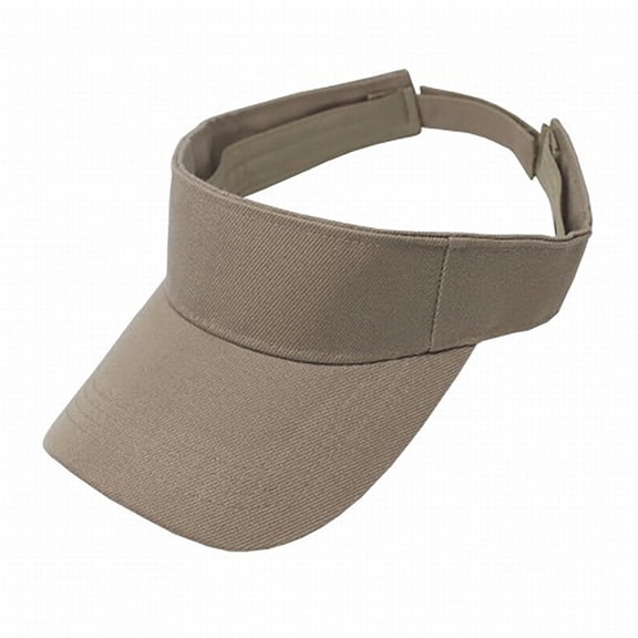 Brown Sun Hats Solid Color Adjustable Sun Hat with Large Brim