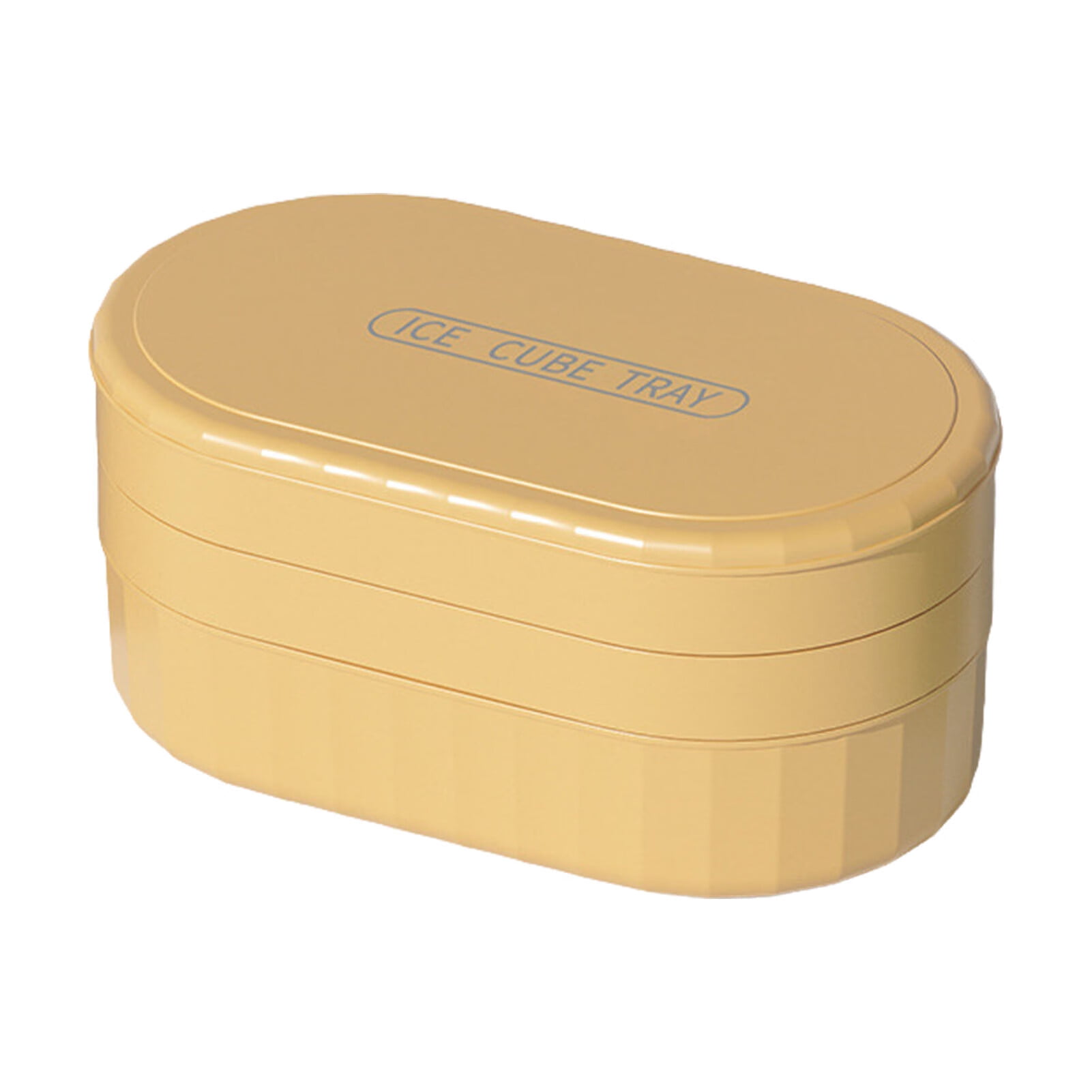 Ice Cube Tray Ice Bin For Freezer With Lid Double Layer