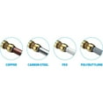 thumbnail image 2 of 1/2 Inch (0.50) Push To Connect Fitting 90 Degree Elbow for PEX, Copper, CPVC Pipe, Brass Plumbing Fitting with Stiffener, No Lead, 2 of 5