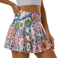 thumbnail image 4 of KUIFORTIPurple Flower Women Tennis Golf Skirt with Pockets Soft Lightweight High Waisted Athletic Skorts Skirts Comfortable Casual Summer Clothes for Workout Pickleball Running, 4 of 7
