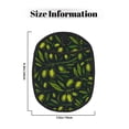 thumbnail image 3 of Sikiie Green Branch Olive Silicone Pot Holders, Oven Mitts Heat Resistant Hot Pads, Non Slip Pot Holder for Kitchen Baking and Cooking 9.4 x 7.5 Inches, 3 of 7