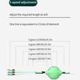 thumbnail image 3 of Sidaley Cable USB verde 3 en 1 Tipo-c Cable de carga rápida de 1,1 metros / 43 pulgadas Cable de carga rápida con tres interfaces Compatible con Teléfono y Comunicación, 3 of 6