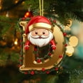 thumbnail image 1 of Rapeiae 26 Letters Christmas Tree Decoration Pendant Christmas Tree Ornaments Personalized Christmas Ornaments Christmas Decoration Xmas Tree Hanging Decor, 1 of 4