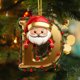 thumbnail image 1 of Adornos de letras para árbol de Navidad | Colgantes con letras del alfabeto para la decoración navideña del hogar | Decoraciones navideñas colgantes personalizadas para hacer tú mismo, 1 of 3