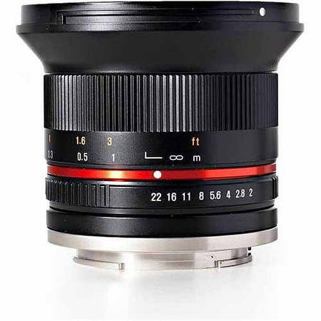 Rokinon 12mm F2.0 Ultra Wide Angle Camera Lens for Micro Four Thirds Mount,