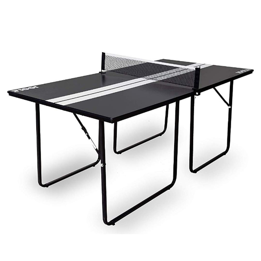 JOOLA Midsize Sport Compact Table Tennis Table with Ping Pong Net Set, 12mm Surface, 6' x 3
