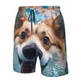 thumbnail image 4 of Fotbe Sea Swimming Corgi Trajes de Baño Estampados para Hombre, Shorts de Verano de Secado Rápido, Ropa de Playa, Bañadores-Medium, 4 of 6