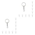 thumbnail image 4 of sweethay Llaveros Hebilla a granel Guardianes largos y redondos Accesorios para hacer anillo plano Type2 NO2 sweethay CBP433179, 4 of 6