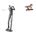 thumbnail image 1 of Figura De Resina De Caballo De Golf, Escultura De Golfista Moderna, Adorno Artístico Coleccionable Para Decoración De Escritorio, Estantería, Sala De Estar, Decoración Del Hogar, 1 of 8