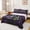 Black Purple A, variant on Feelyou Gothic Skull Alphabet J Twin Sheets for Women Girls, Dreamy Purple Rose Bedding, 3 Pieces, 1 Flat Sheet, 1 Fitted Sheet and 1 Pillowcase