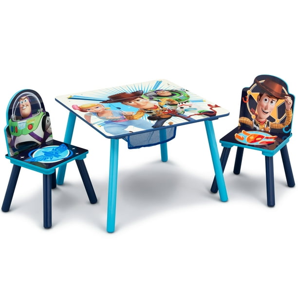 Disney Pixar Toy Story 4 Kids Table And, Childrens Table And Chair Set With Storage