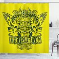 thumbnail image 1 of Ambesonne Tiki Bar Shower Curtain, Surf Team Party, 69"Wx75"L, Apple Green Dark Green, 1 of 3