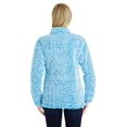 thumbnail image 3 of j. america women's epic sherpa quarter-zip (small, sapphire heather), 3 of 3