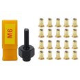 thumbnail image 4 of Juego Cabezales para Pistola Remachar Chapa Automóvil Cabezal Remachador Manual Juego Herramientas para Tuercas Remachado Taladro Eléctrico Multifuncional (cabeza M6 + 20 Tuercas Hierro), 4 of 9