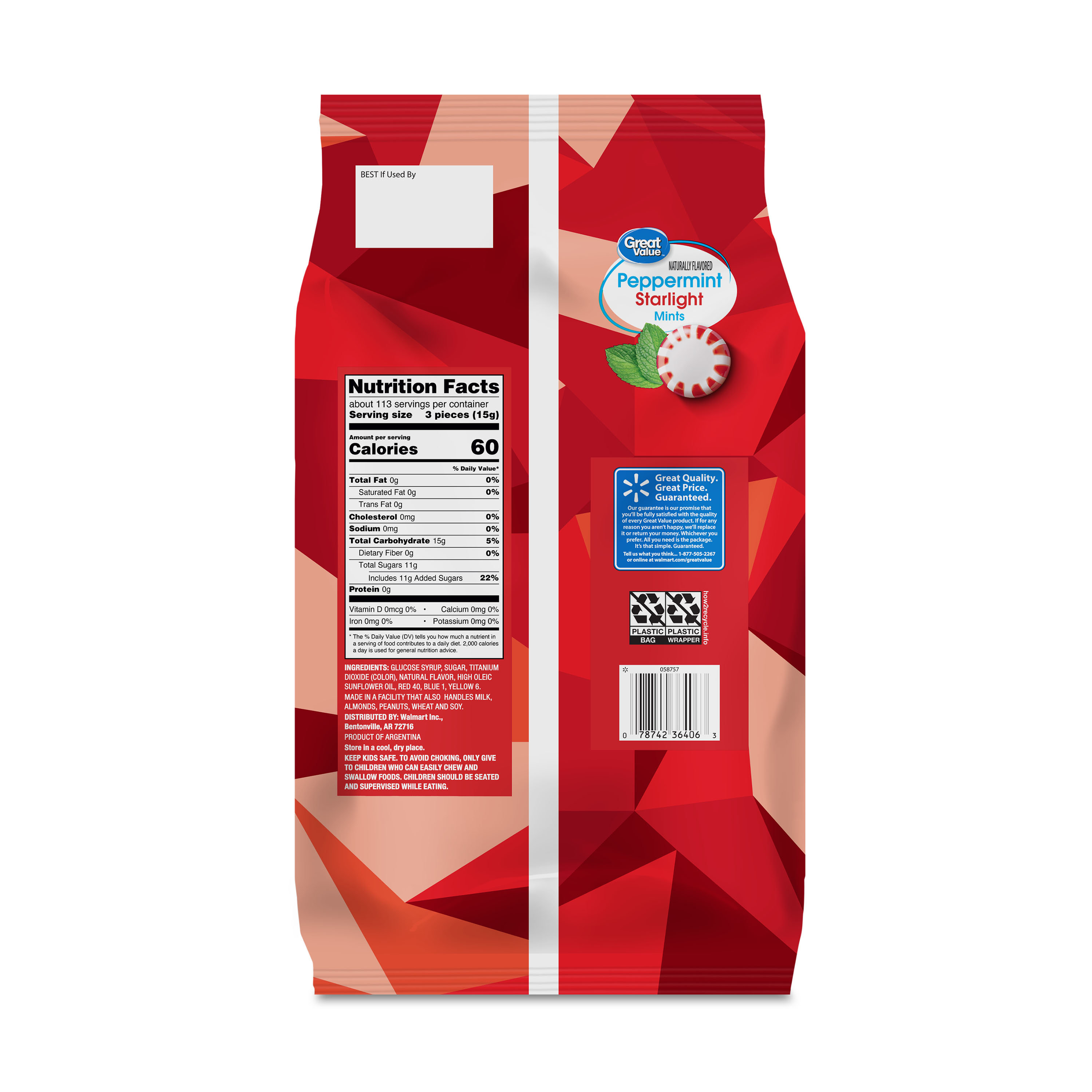 Great Value Peppermint Starlight Mints, 60 oz Bag photo 5