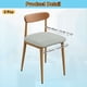 thumbnail image 2 of Juego de 2 Fundas de Silla para Sillas de Comedor, Fundas de Asiento Lavables y Elásticas para Proteger Cojines de Comedor, Gris Claro, 2 of 6