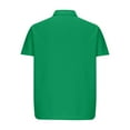 thumbnail image 6 of Lovskoo Mens Button Down Short Sleeve Shirt Collared Shirt Casual Solid Color Pullover Trendy Button Blouse Green, 6 of 7