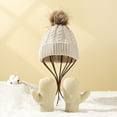 thumbnail image 4 of 3Pcs/Set Knitted Hat Scarf Gloves Set Cozy Warm Soft Thickened Wide Application Winter Accessories for Kids, 4 of 8