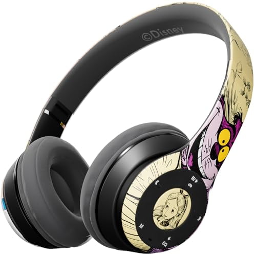 Auriculares Bluetooth de Alicia en el País de las Maravillas de Disney – Auriculares inalámbricos con micrófono integrado y hasta 15 horas de tiempo de reproducción – Regalos de Alicia en el País de l