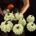 thumbnail image 4 of Mini Artificial Pumpkins Simulation Decorative Display Foam Pumpkins Decoration for Halloween Autumn Home Decorating 7pcs, 4 of 8