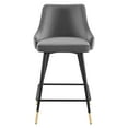 thumbnail image 5 of Modway Adorn Performance Velvet Counter Stool in Gray, 5 of 8