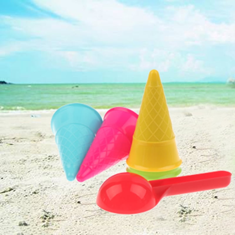 Details about   5 Pcs/lot Cute Ice Cream Cone Scoop Sets Beach Toys Sand Kids ChildrenJ&qi 