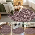 thumbnail image 5 of Small Round Rug 3Ft Washable Non-Slip, Pink Black Circle Area Rugs for Living Room Bedroom, Elegant Modern Abstract Art Luxury Indoor Floor Mats Carpet Runner for Home Decor, 5 of 8