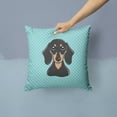thumbnail image 2 of Dog Face Checkerboard Design Fabric Decorative Pillow, 2 of 4