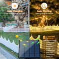 thumbnail image 2 of Luces solares para jardín Hopolon, paquete de 4, 144 LED, color blanco, 2 of 7