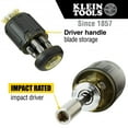 Klein Tools 32308 8in1 Adjustable Length MultiBit Stubby Screwdriver