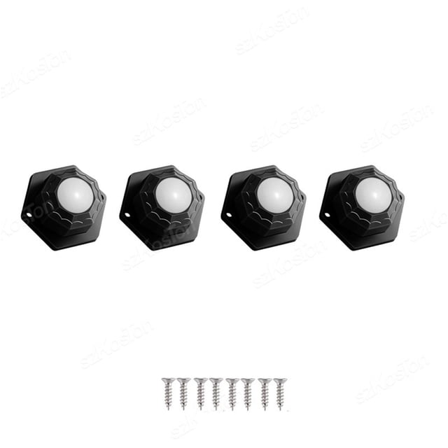 4 Pcs/lot Roues de Meubles 200KG Roues Robustes Universelles Rotation 360° Roulettes de Meubles Auto-Adhésives Fortes DIY Chaise de Bureau, Fiable