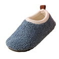 thumbnail image 2 of ToyKingdee Womens Mens House Slippers Rubber Sole Indoor Slipper Socks Lightweight Fleece Lined Slip-on Barefoot Slippers, 2 of 6