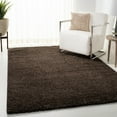 thumbnail image 2 of SAFAVIEH August Carlene Solid Plush Shag Area Rug, Brown, 6' x 9', 2 of 8