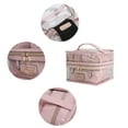 thumbnail image 6 of MKF Collection Emma Women's Cosmetic Bag, Sleek Makeup Purse Handbag by Mia K - Mustard, 6 of 7