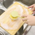 thumbnail image 5 of Dish Brush with Handle, 1 Pack Kitchen Scrub Brushes for Cleaning, Dish Scrubber with Stiff Bristles, Kitchen Brushes for Sink, Pots, Pans, 5 of 5