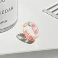 thumbnail image 3 of justharion 8 Pcs Resin Rings Set Summer Colourful Knuckles Transparent Stacking Rings Funny Fruit Plastic Rings Jewellery Gift, 3 of 8