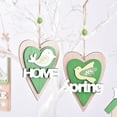 thumbnail image 4 of Visland 6PCS Wooden Hanging Ornaments Bird House Pendant Door Decoration Party Crafts Kids Hanging Ornaments, 4 of 6