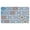 Bohemian Blue Geometric, variant on Bohemian Brown Geometry (1) Door Mat 30 X 17 Inch Welcome Doormat Indoor Outdoor Entrance Floor Mat Non Slip Spring Summer Decor Rubber Mats