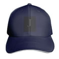 thumbnail image 7 of Unisex Sandwich Bill Hat Letter J Logo Baseball Cap Trucker Cap, 7 of 7